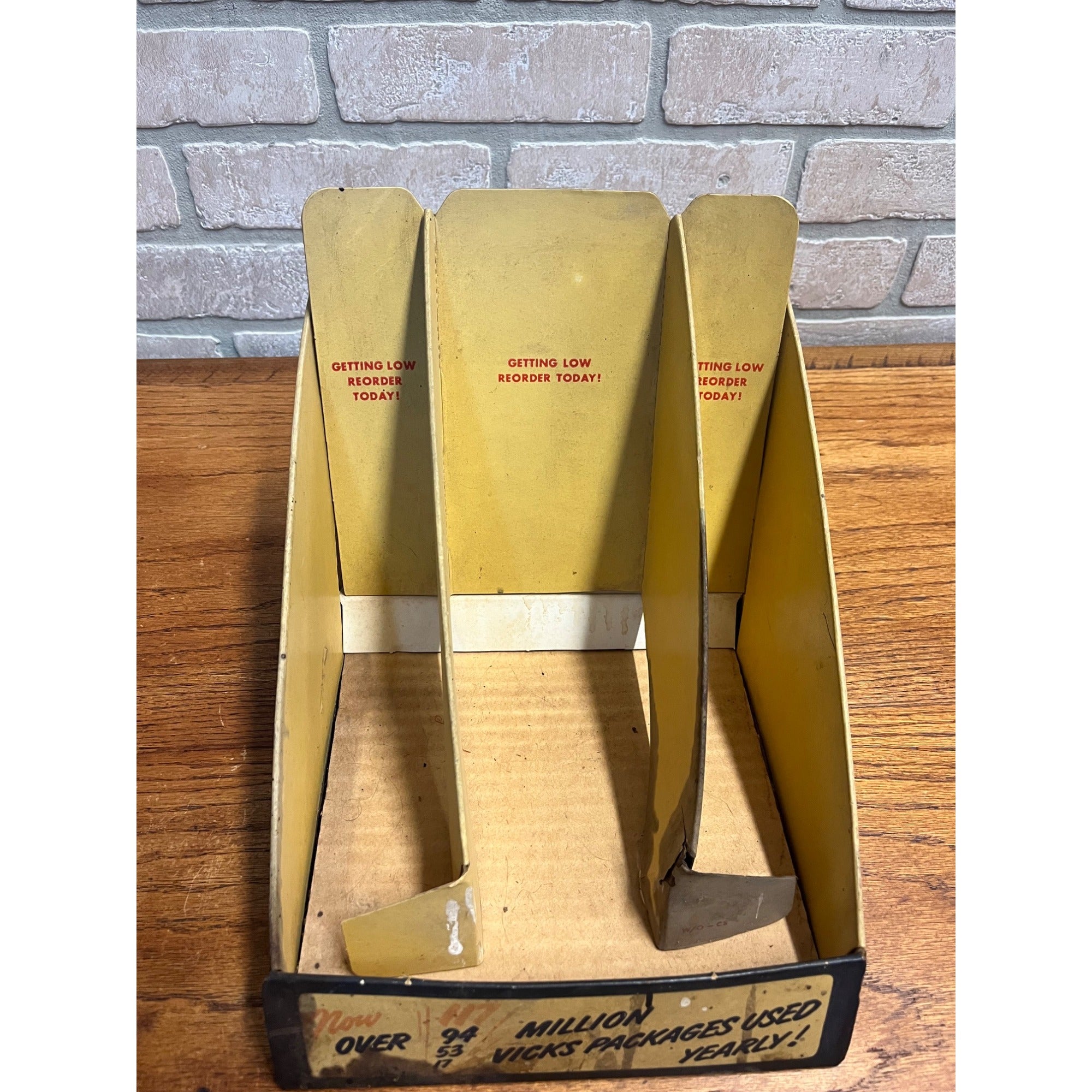 Vintage Vick's VapoRub Medicine Medical Drug Store Display Advertising