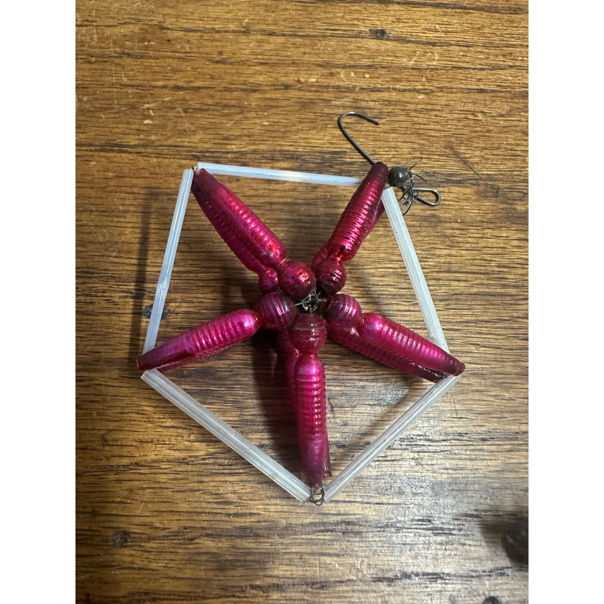 Vintage Beaded Christmas Mercury Glass Star Ornaments Czech & German