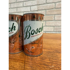 Pair Bosch Beer Cans Chippewa Falls Wis Fishing Gold