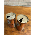 Pair Bosch Beer Cans Chippewa Falls Wis Fishing Gold