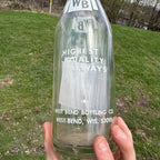 1 Pint 12 Fl Oz West Bend Beverage Applied Label Bottle Large Soda Wisconsin