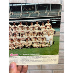 1957 Milwaukee Braves Team Photo, Color Jumbo Postcard Rare Hank Aaron Champions