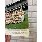 1957 Milwaukee Braves Team Photo, Color Jumbo Postcard Rare Hank Aaron Champions