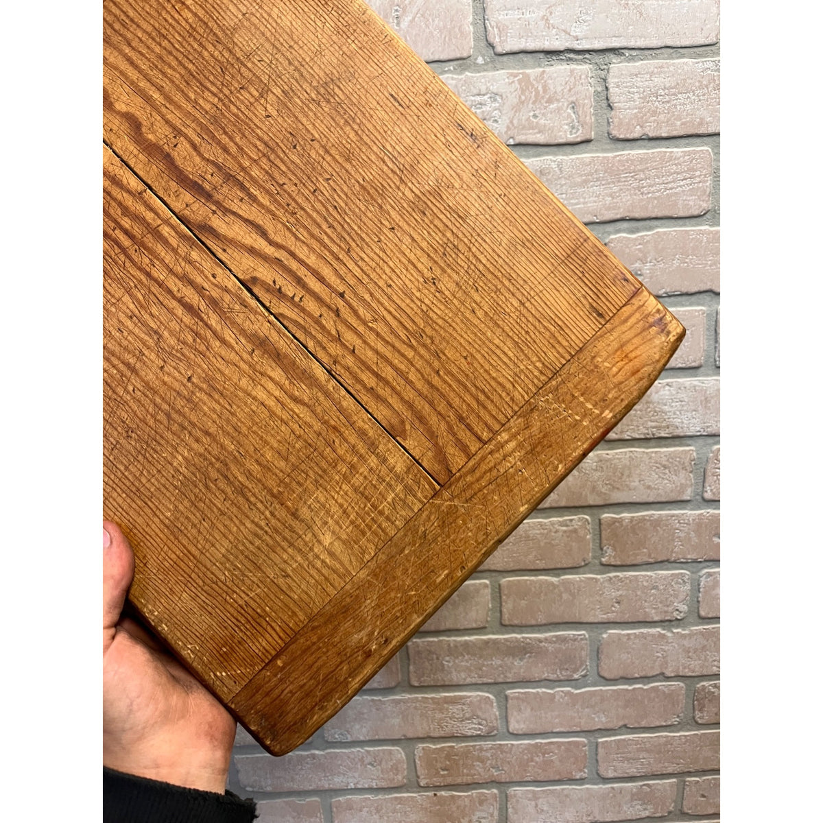 Vintage 1930s Maple Wooden Cutting Board Bread Board Primitive Farmhouse Country