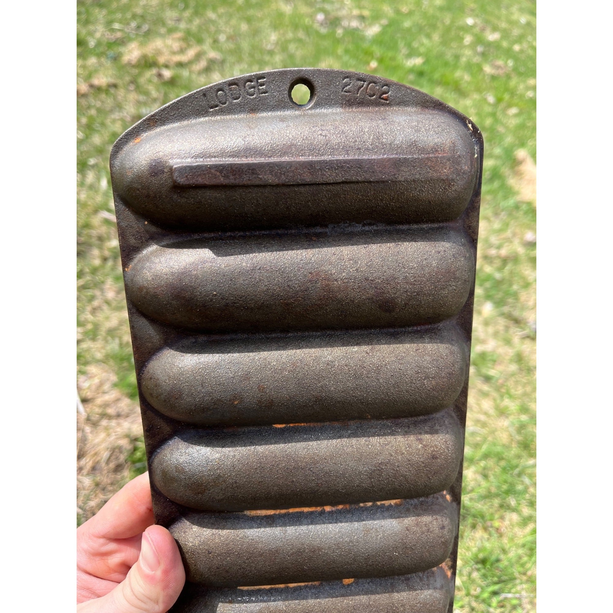 Vintage Cast Iron Lodge Crispy Corn Stick Pan Cornbread Corn Bread 27C2