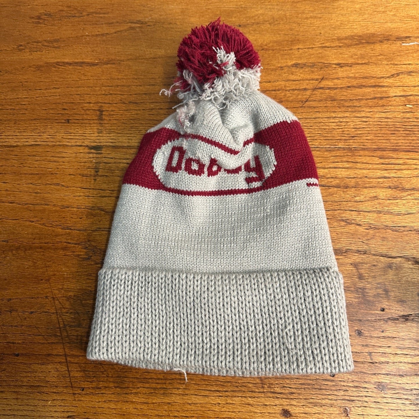 Vintage Doboy Farm Seed Winter Pom Pom Hat  Agricultural Farming