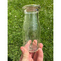 Vintage Store Bottle 6 Cents Clear Glass Milk Bottle Half Pint