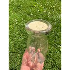 Vintage Store Bottle 6 Cents Clear Glass Milk Bottle Half Pint