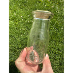 Vintage Store Bottle 6 Cents Clear Glass Milk Bottle Half Pint