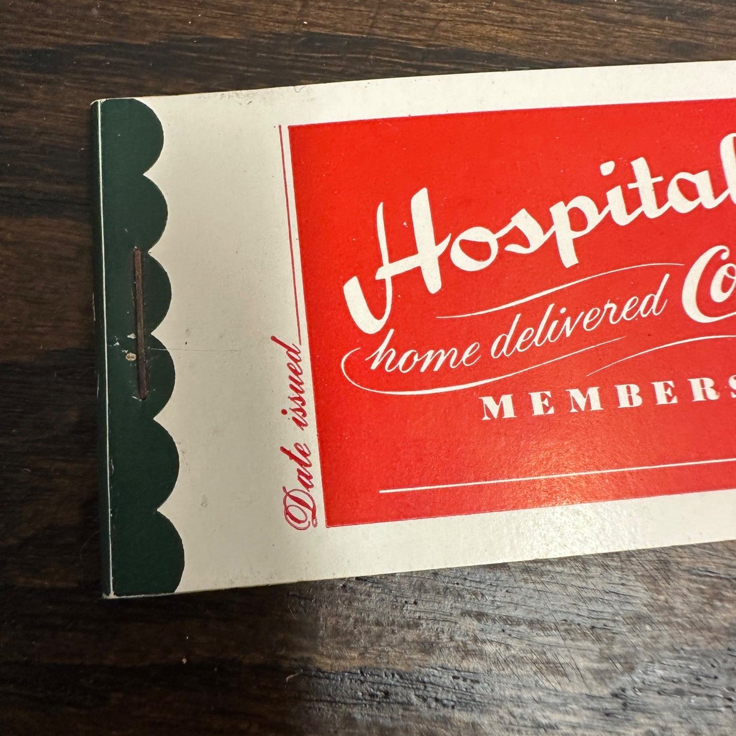 COCA-COLA HOSPITALITY CLUB MEMBERSHIP COUPON BOOK ROCKFORD COCA-COLA BOTTLING