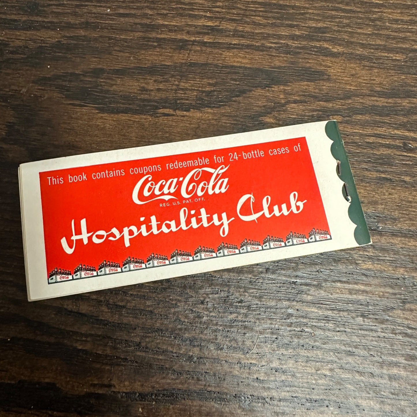 COCA-COLA HOSPITALITY CLUB MEMBERSHIP COUPON BOOK ROCKFORD COCA-COLA BOTTLING