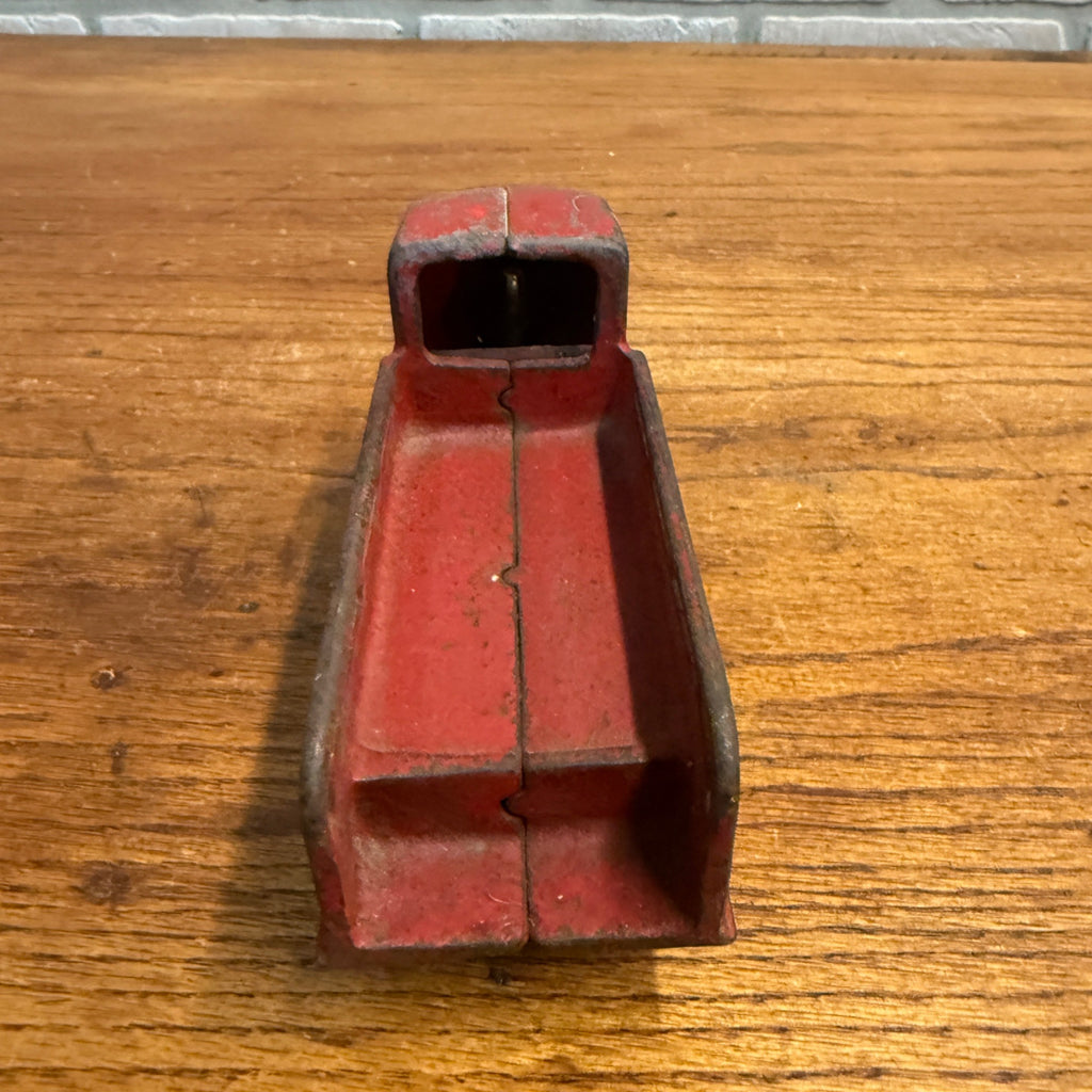 Antique 1920s Arcade Cast Iron ICE Studebaker Delivery Truck Red 6-3/8"