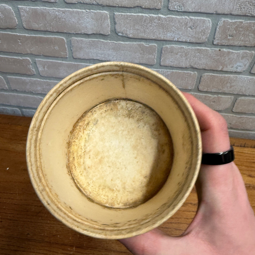 Vintage Heinemann Kewaskum Cottage Cheese Wax Container Indian Wisconsin