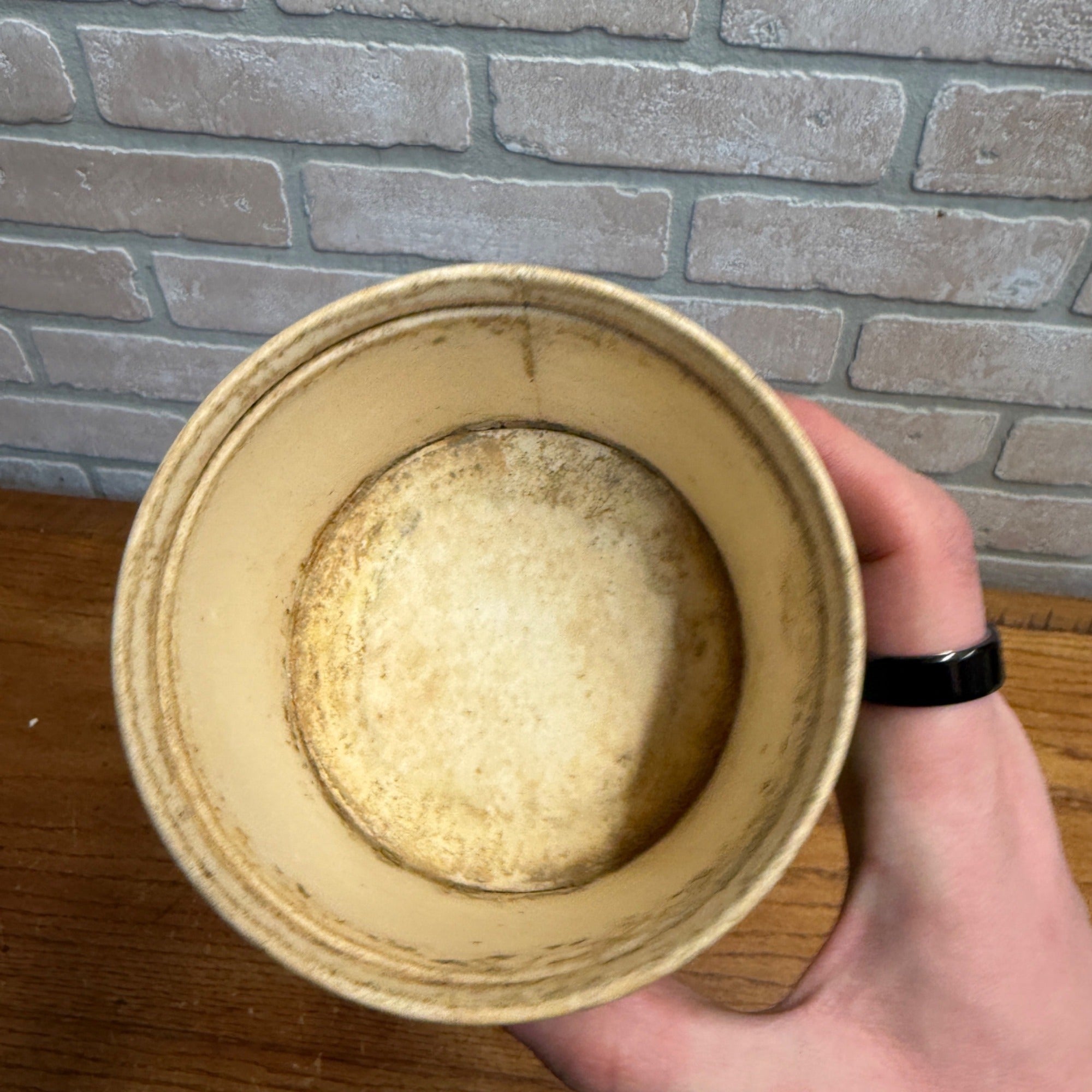 Vintage Heinemann Kewaskum Cottage Cheese Wax Container Indian Wisconsin