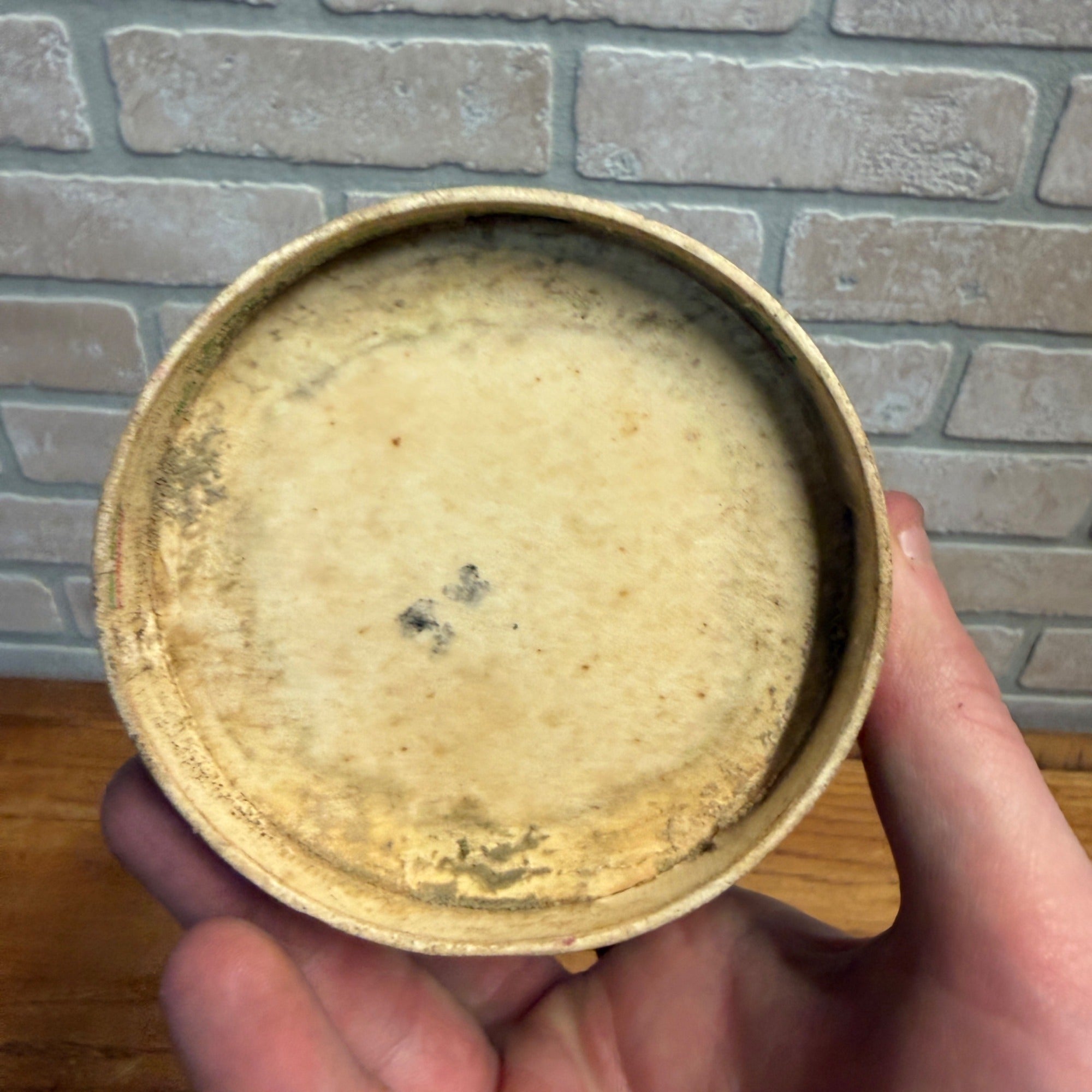 Vintage Heinemann Kewaskum Cottage Cheese Wax Container Indian Wisconsin