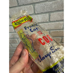Vintage 1950s Kewpie Brand Frozen Corn on the Cob Advertising Plastic Bag Wrapper