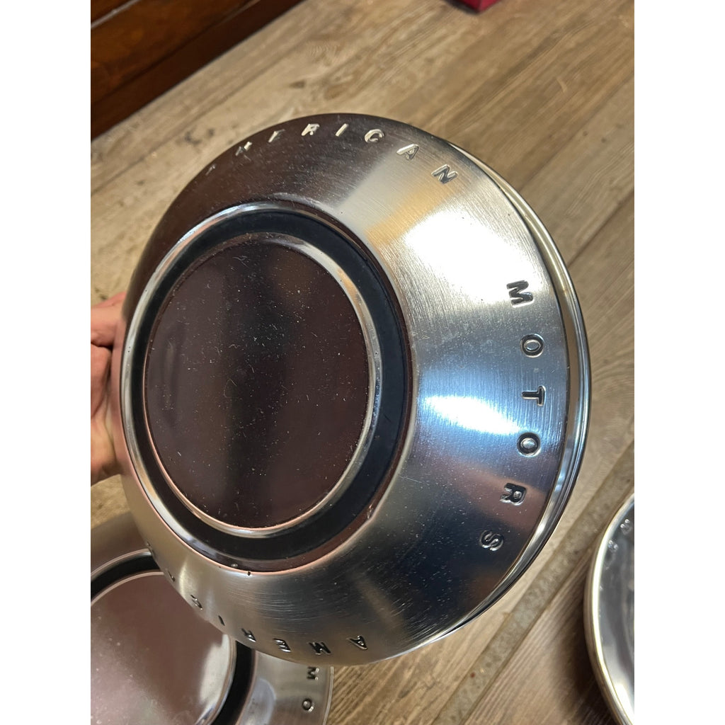 American Motors AMC 1969-74 OEM Set Dog Dish Hubcaps Javelin, Hornet, Gremlin