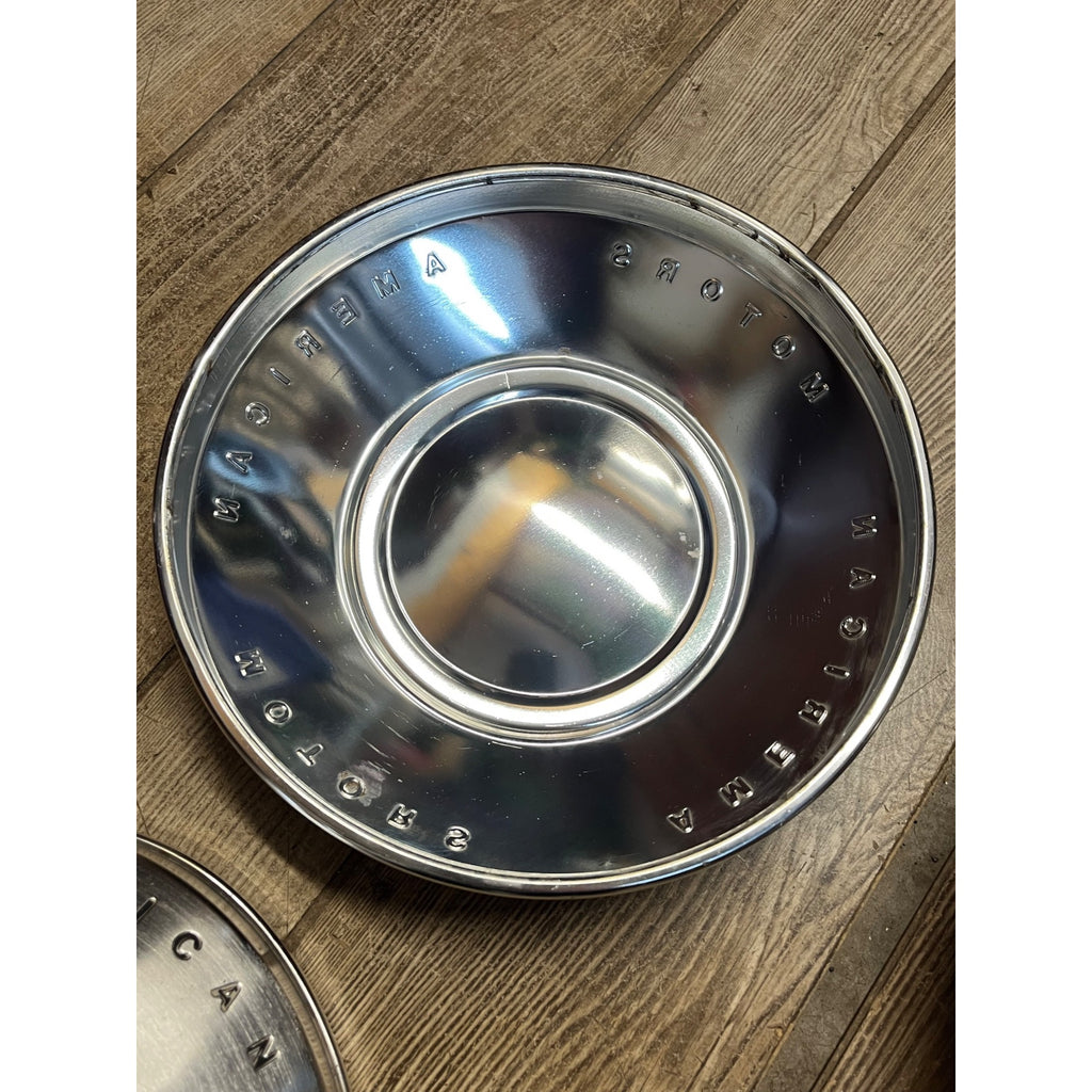 American Motors AMC 1969-74 OEM Set Dog Dish Hubcaps Javelin, Hornet, Gremlin