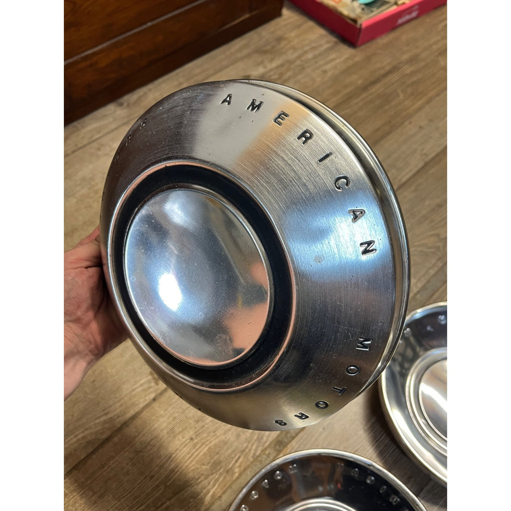 American Motors AMC 1969-74 OEM Set Dog Dish Hubcaps Javelin, Hornet, Gremlin