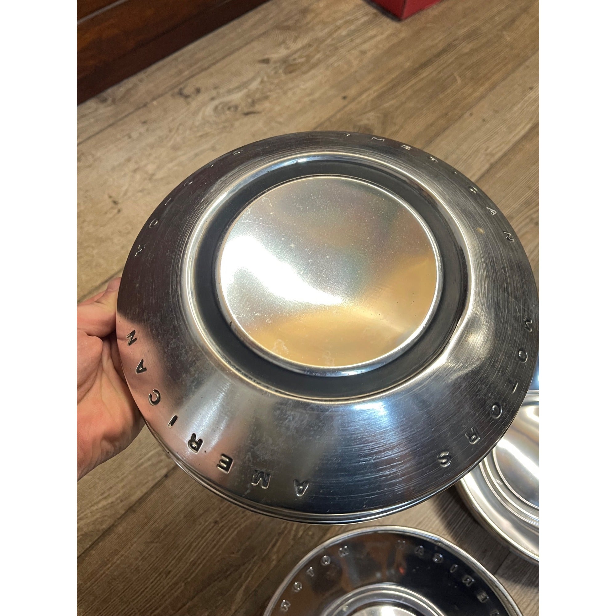 American Motors AMC 1969-74 OEM Set Dog Dish Hubcaps Javelin, Hornet, Gremlin