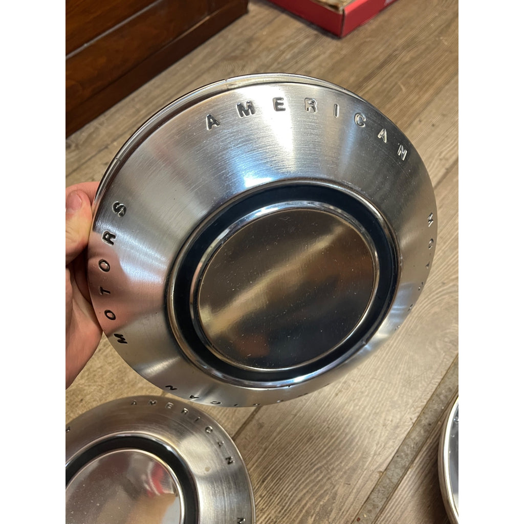 American Motors AMC 1969-74 OEM Set Dog Dish Hubcaps Javelin, Hornet, Gremlin