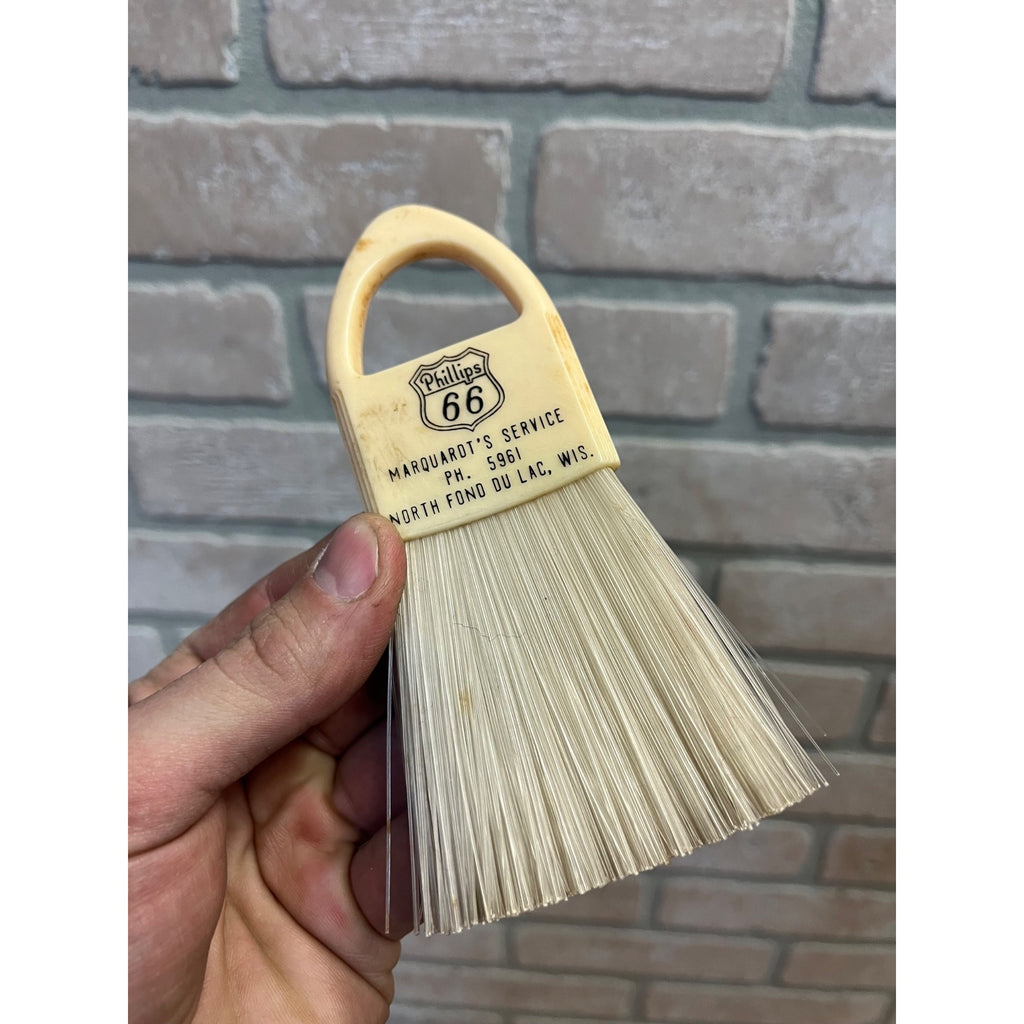 Vintage Phillips 66 Gas Service Station Advertising Baseball Umpire Brush Wis WI