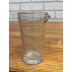 Antique Vintage Pharmacy Drug Store Chemistry Beaker Measuring Glass 4oz