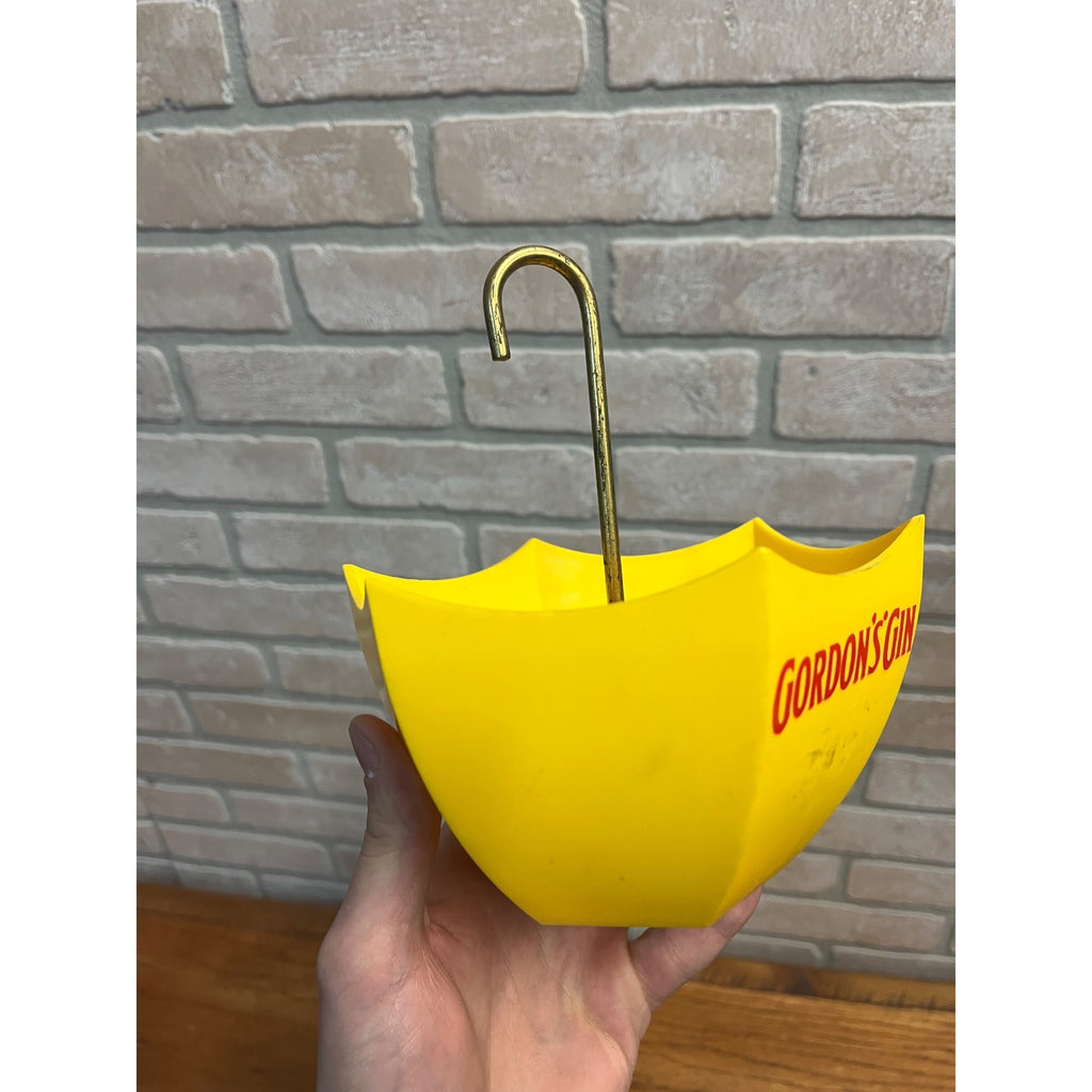 Vintage Gordon's Gin Barware Umbrella Caddy Straw / Cocktail Mix Swizzle Holder