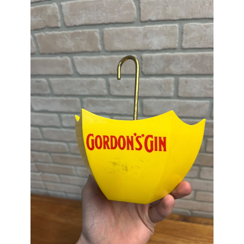 Vintage Gordon's Gin Barware Umbrella Caddy Straw / Cocktail Mix Swizzle Holder