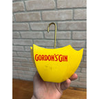 Vintage Gordon's Gin Barware Umbrella Caddy Straw / Cocktail Mix Swizzle Holder