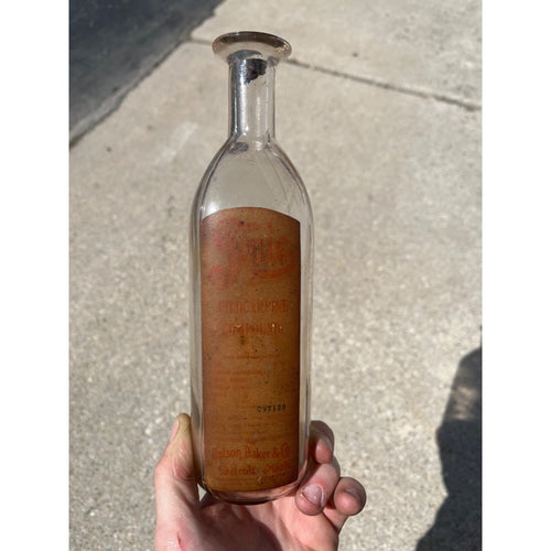 Vintage 1900s Nelson Baker Co. Detroit Michigan Tonic Apothecary Bottle Medicine