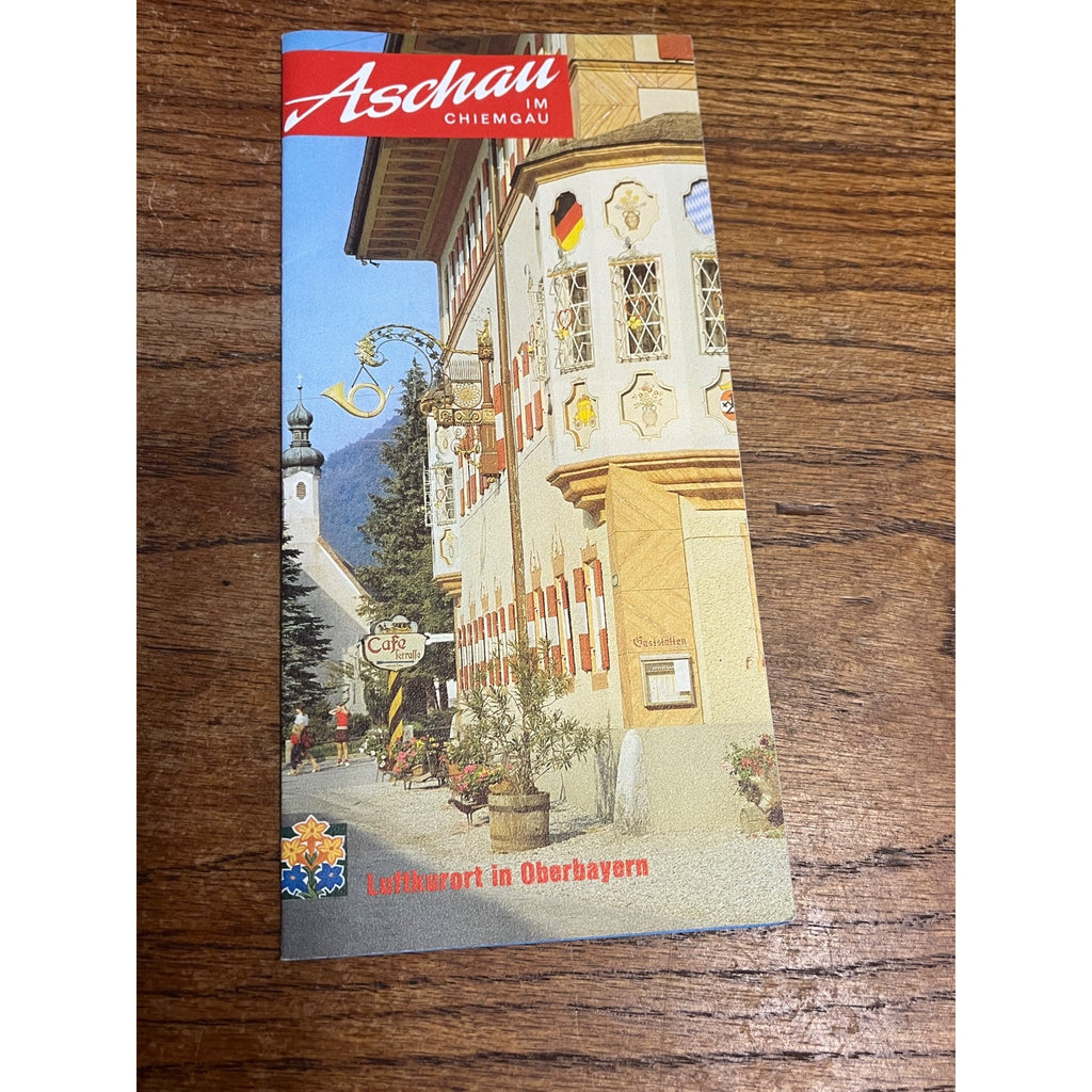 Vintage 1960s Aschau im Chiemgau Bavaria Germany Tourist Travel Brochure Souvenir