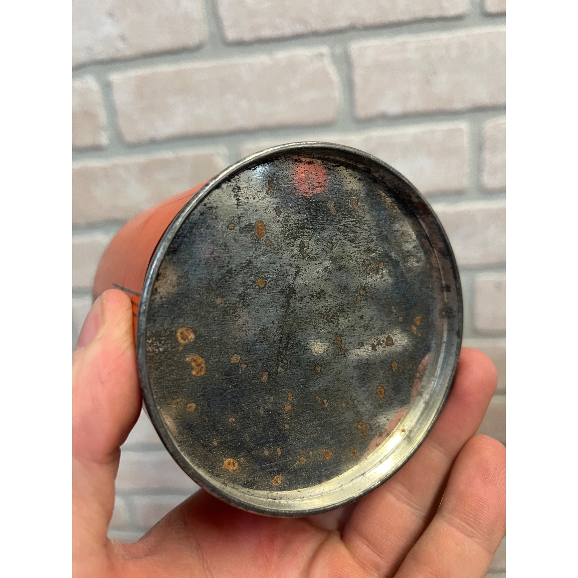 Antique Nu Brite Car Auto Cleaner Polish Tin Fond Du Lac Wi Wis Gas Oil