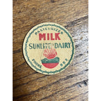 Milk Bottle Cap - Sunlite Dairy - Oshkosh, WI Wisconsin Pasteurized Milk