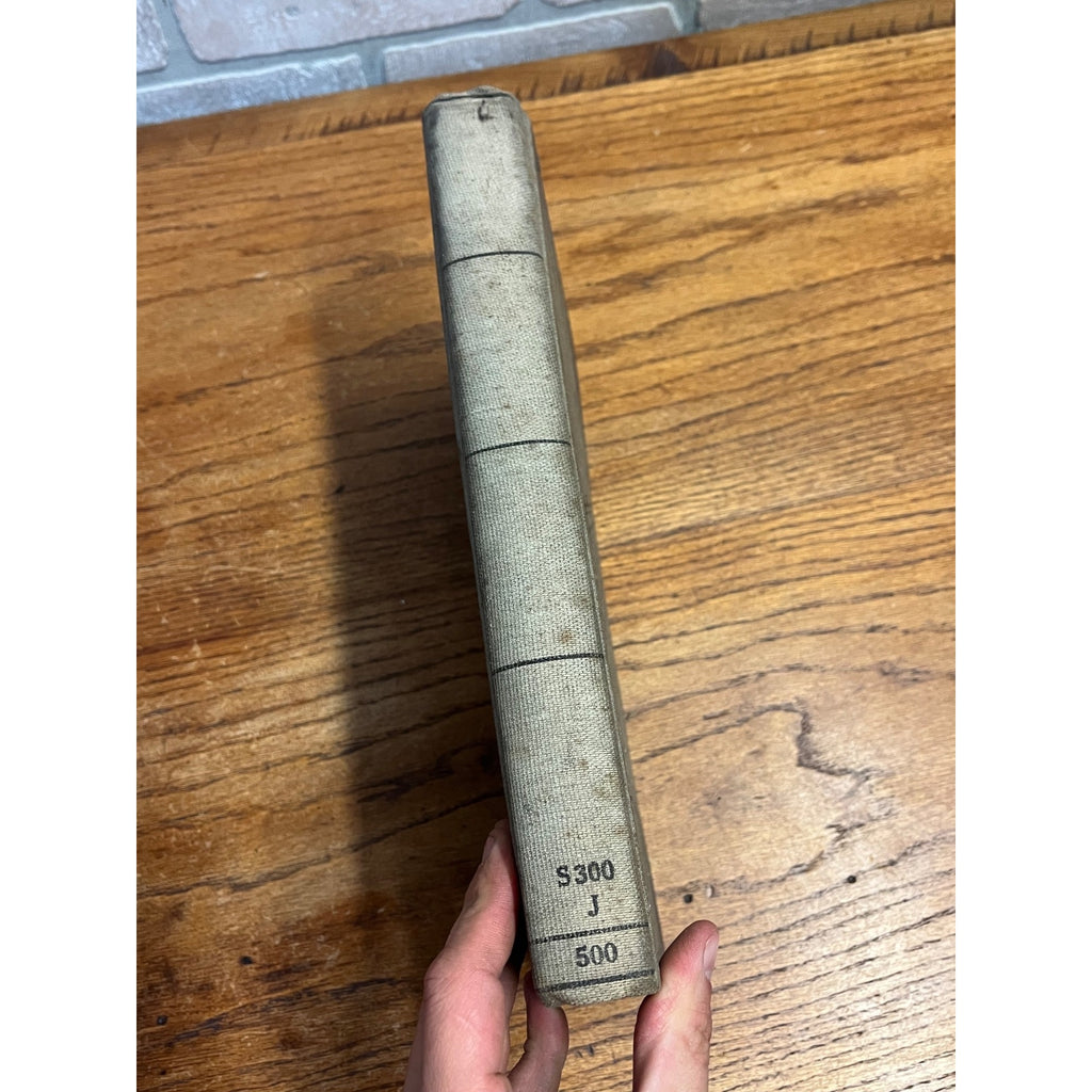 Vintage 1938 Accounting Ledger Hardcover Book Welding Repair Garage
