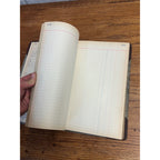 Vintage 1938 Accounting Ledger Hardcover Book Welding Repair Garage