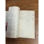 Vintage 1938 Accounting Ledger Hardcover Book Welding Repair Garage