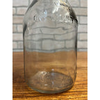 Vintage Master Manufacturing Co. Glass 1 Quart Oil Bottle, Pour Spout and Cap Litchfield, Illinois