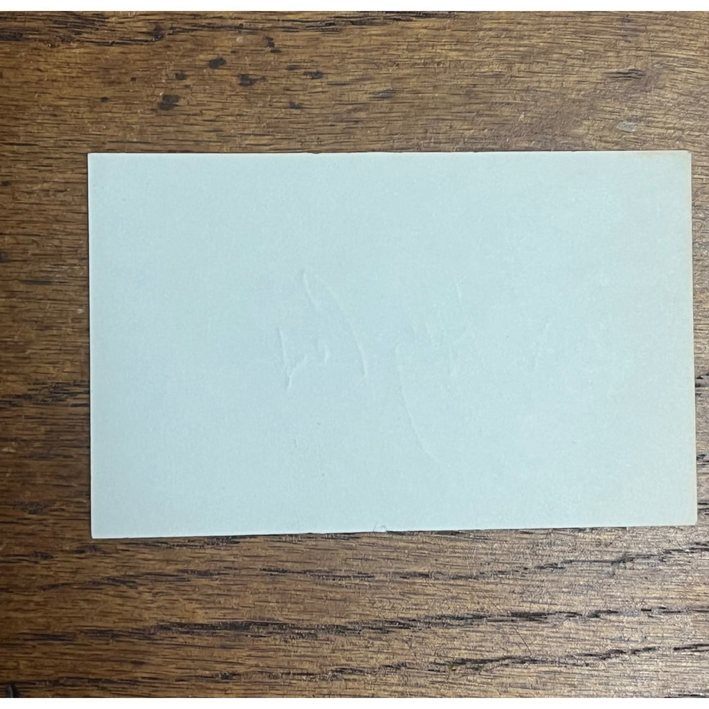 Pat Hughes Signed Autographed Cut Index Card Chicago Cubs Announcer
