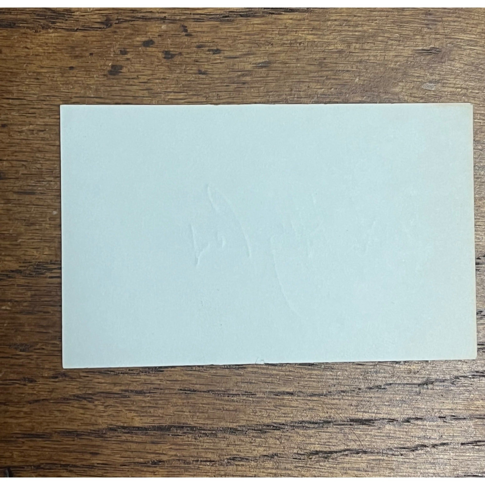Pat Hughes Signed Autographed Cut Index Card Chicago Cubs Announcer