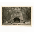 Vintage 1940s RPPC Postcard Fireplace Muskegon State Park Wisconsin