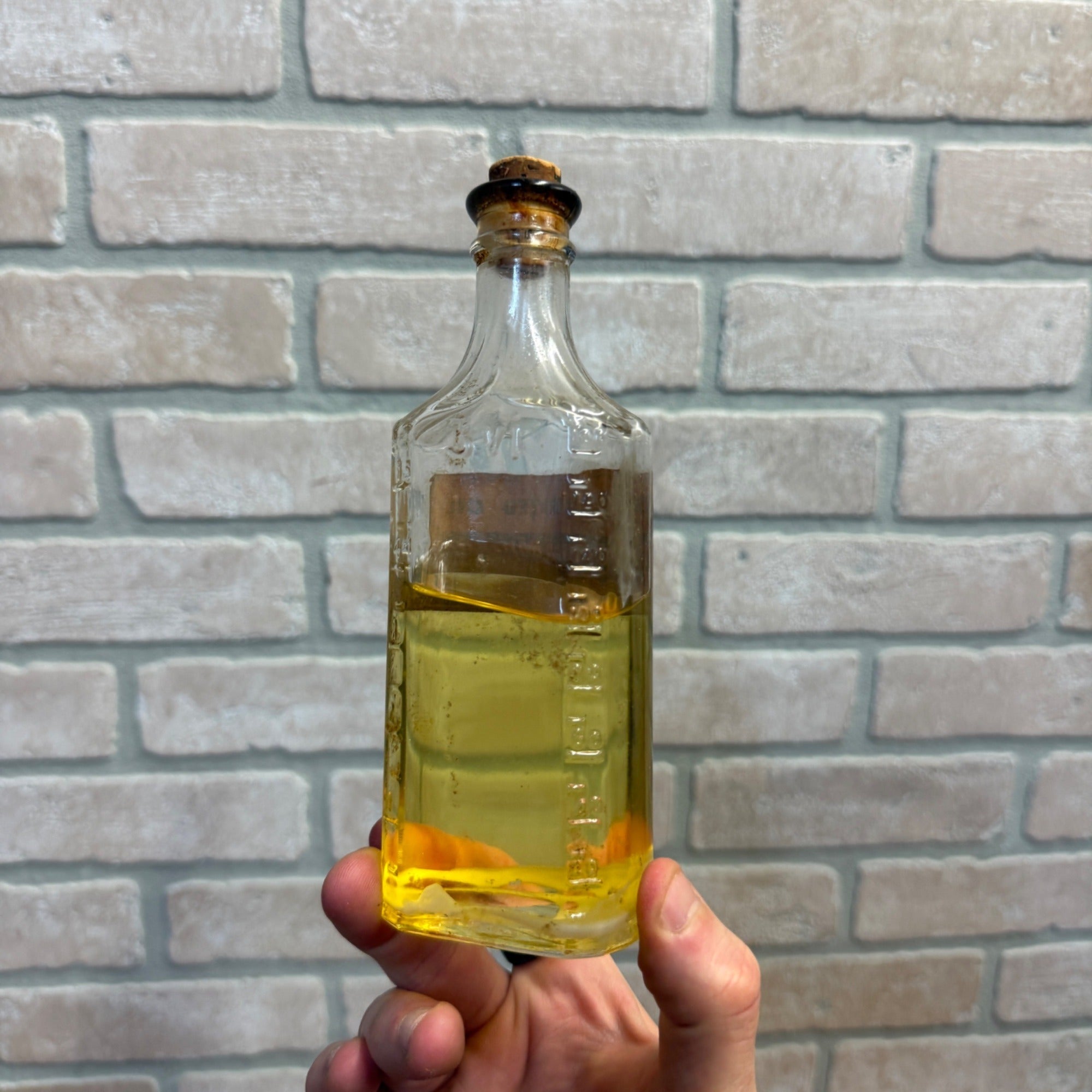 Vintage Apothecary Bottle "Camphorated Oil" Harrison Hannon Green Bay Wis