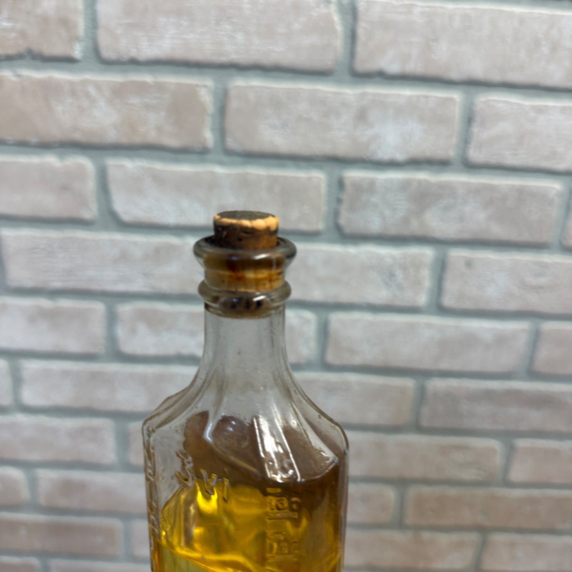 Vintage Apothecary Bottle "Camphorated Oil" Harrison Hannon Green Bay Wis