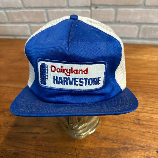 SCARCE Dairyland Harvestore Made in USA Snapback Hat Farm Dairy