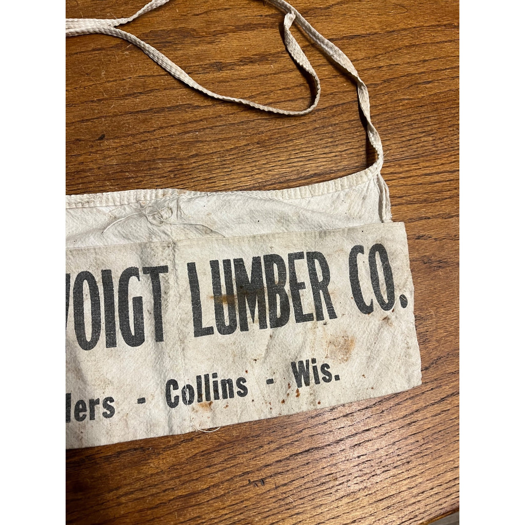 Vitnage Voigt Lumber Valders Collins Wis Lumber Nail Apron Sack Tool