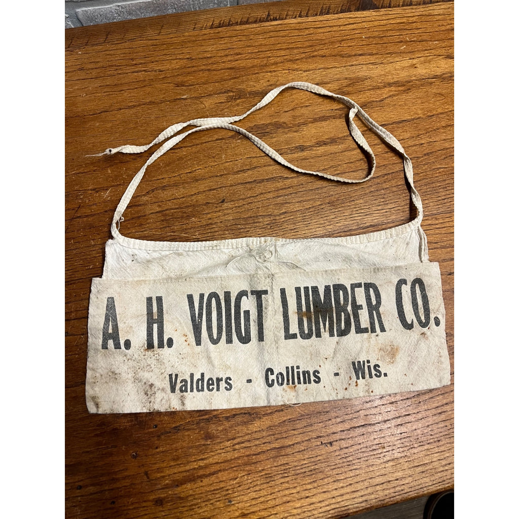 Vitnage Voigt Lumber Valders Collins Wis Lumber Nail Apron Sack Tool