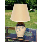 Vintage Rowe Pottery Works Stoneware Crock Table Lamp Cambridge Wis 1993