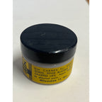 Vintage Carmex Cold Sores Milk Glass Jar Medicine - Empty - Physician Remedy
