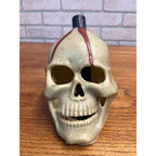 RARE Vintage Halloween Gurley Novelty Figural Wax Candle Bleeding Skull