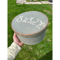 Antique Bentwood Pantry Box Primitive Wood Sugar Box Hand Painted Folk Art AAFA 1800s